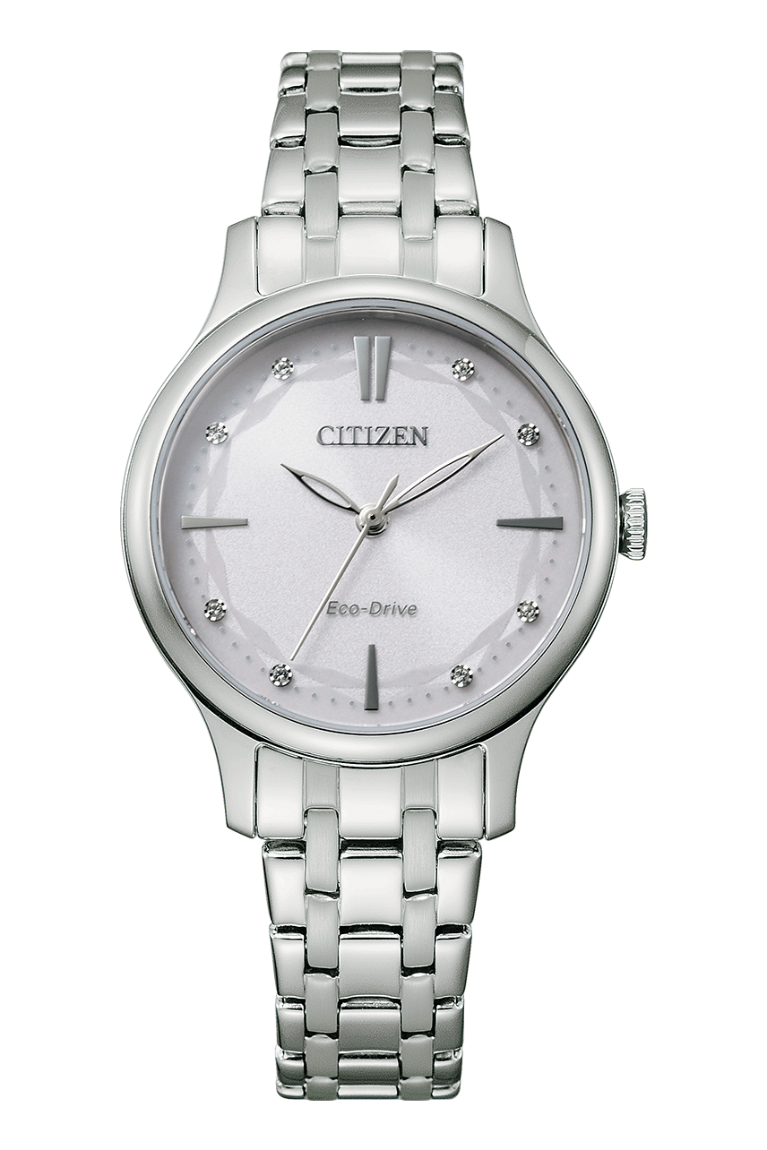 Citizen Eco-Drive Womens Silver Stainless steel Watch-EM0890-85A