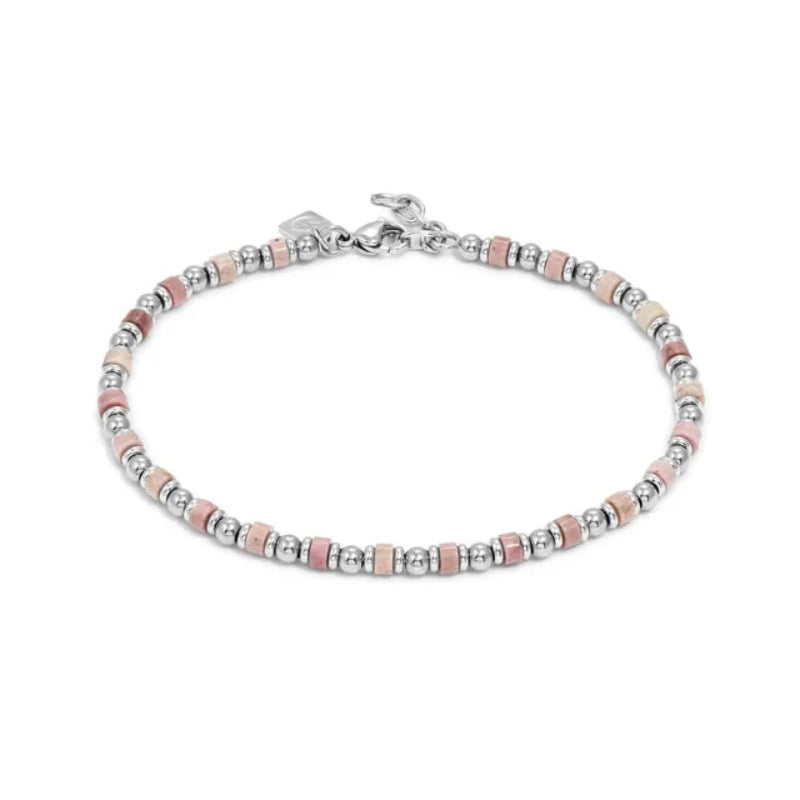 Nomination Instinct Style Infinity Steel Pink Jade Bracelet