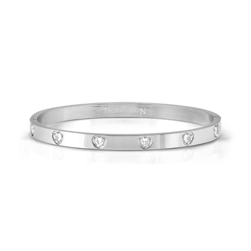 Nomination PRETTY BANGLES BRACELET, WHITE HEART