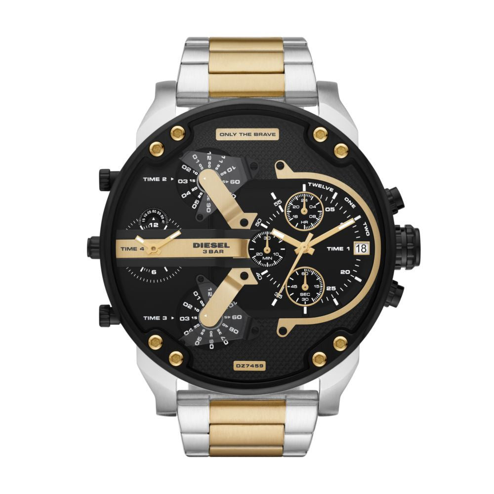Diesel Mr. Daddy 2.0 Mens Silver Stainless Steel Watch - DZ7459