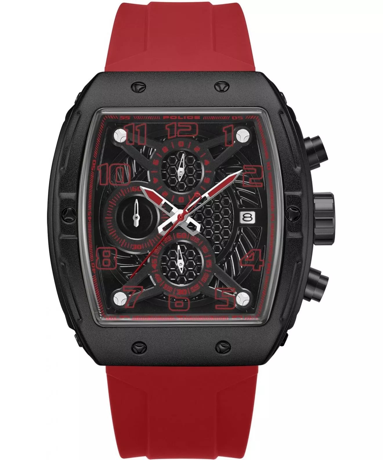 Police Coswig Mens Rubber Watch