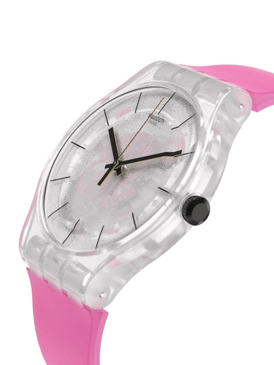 Swatch-Pink Daze Pink Unisex Rubber Watch-SO29K107