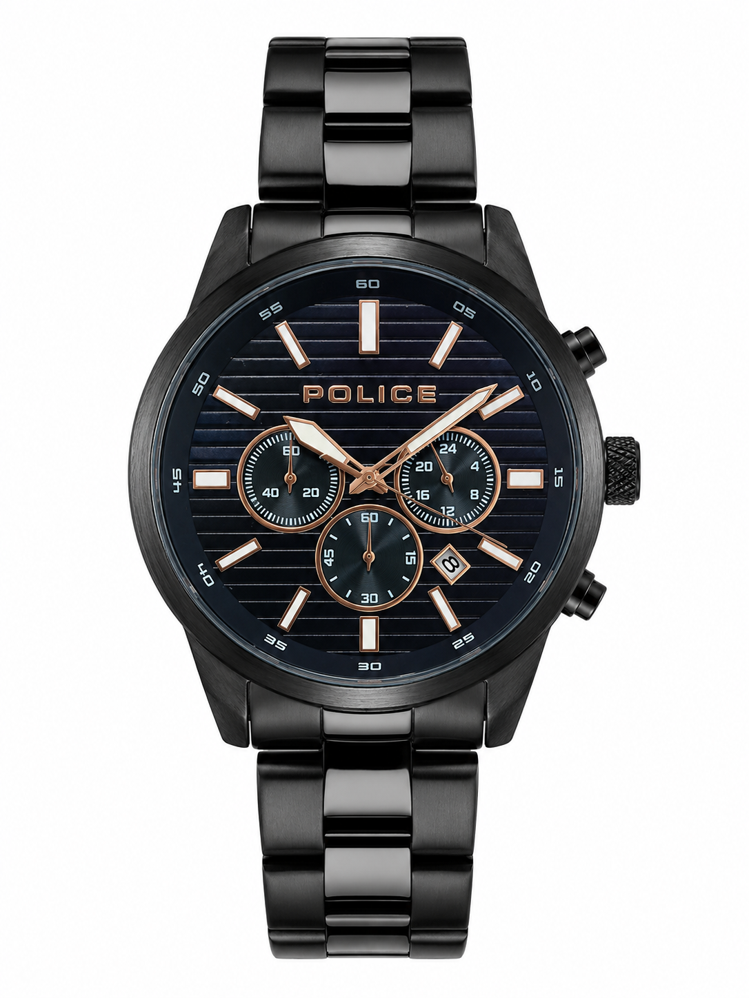 Police Mens Black Stainless steel Watch-PEWGI2239402