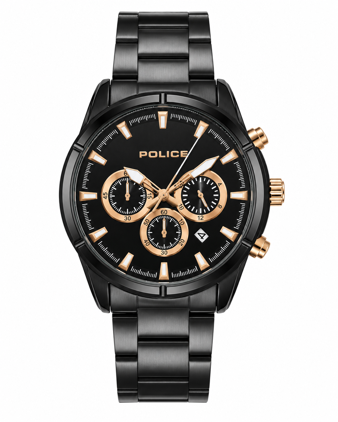 Police Mens Black Stainless steel Watch-PEWGI2241503
