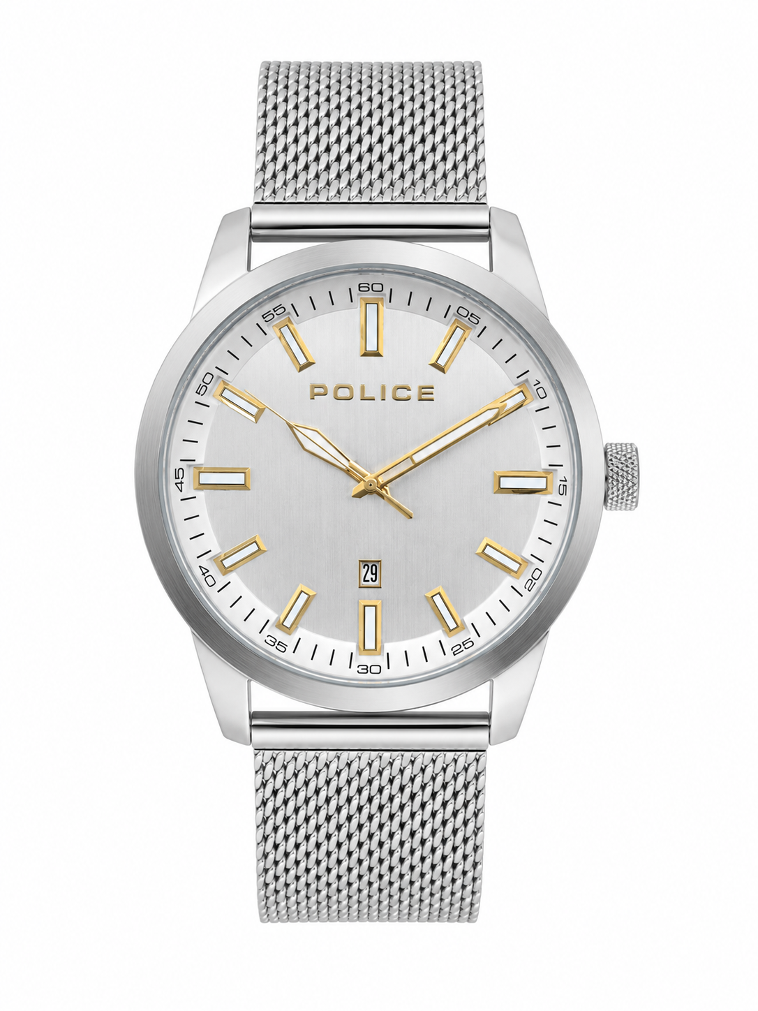 Police Mens Silver Stainless steel Watch-PEWGH2239204