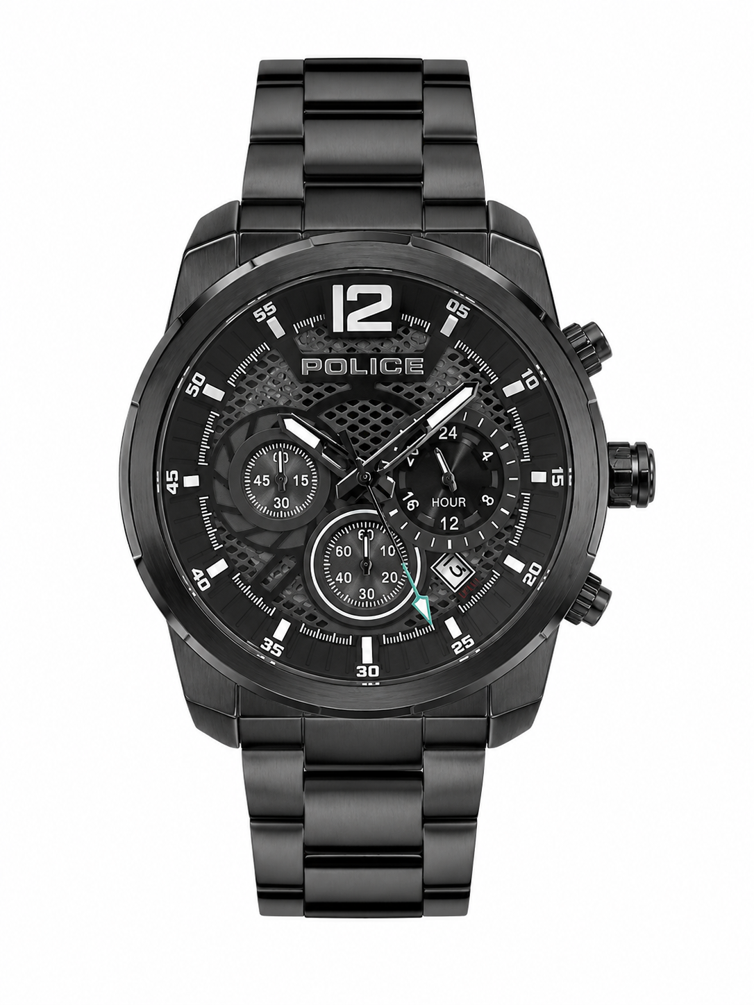 Police Mens Black Stainless steel Watch-PEWGI2241403