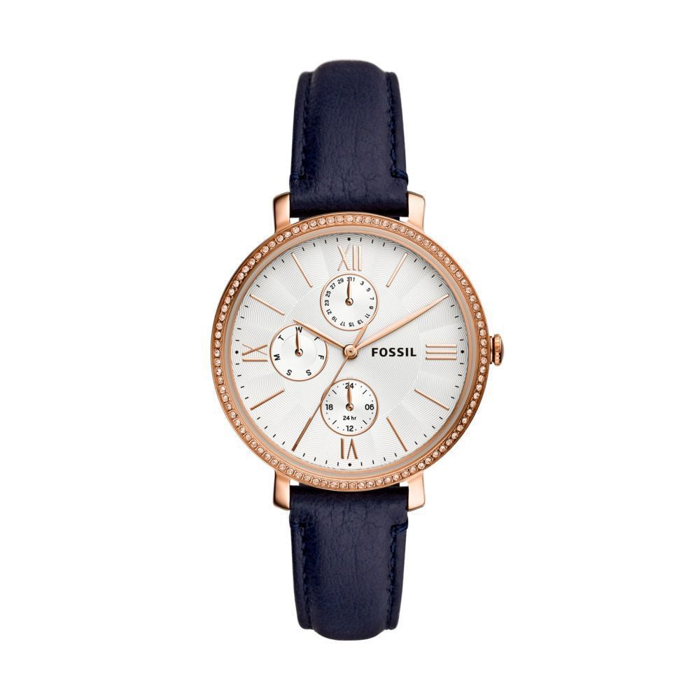 Fossil Womens Watches Jacqueline Multifunction Womens Blue Watch-ES5096