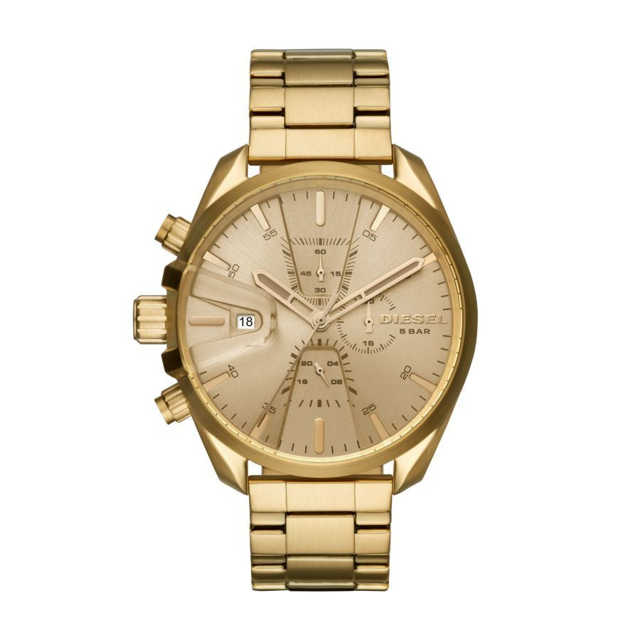 Diesel Ms9 Men Goldstainless Steel Watch-DZ4475