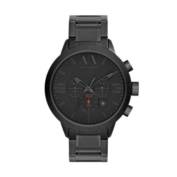 Armani Exchange Chronograph Black Stainless Steel Watch-AX1277
