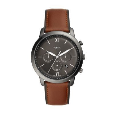Fossil Neutra Brown Leather Men Watch-FS5512 – - Main Image