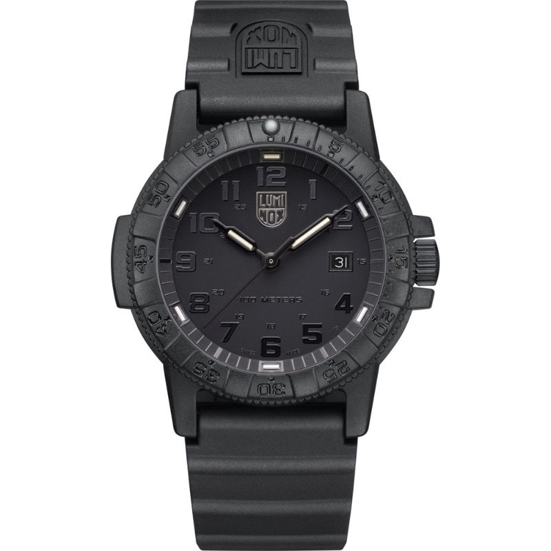 Luminox Leatherback SEA Turtle Blackout Black Rubber Men's Watch XS.0321.BO.L