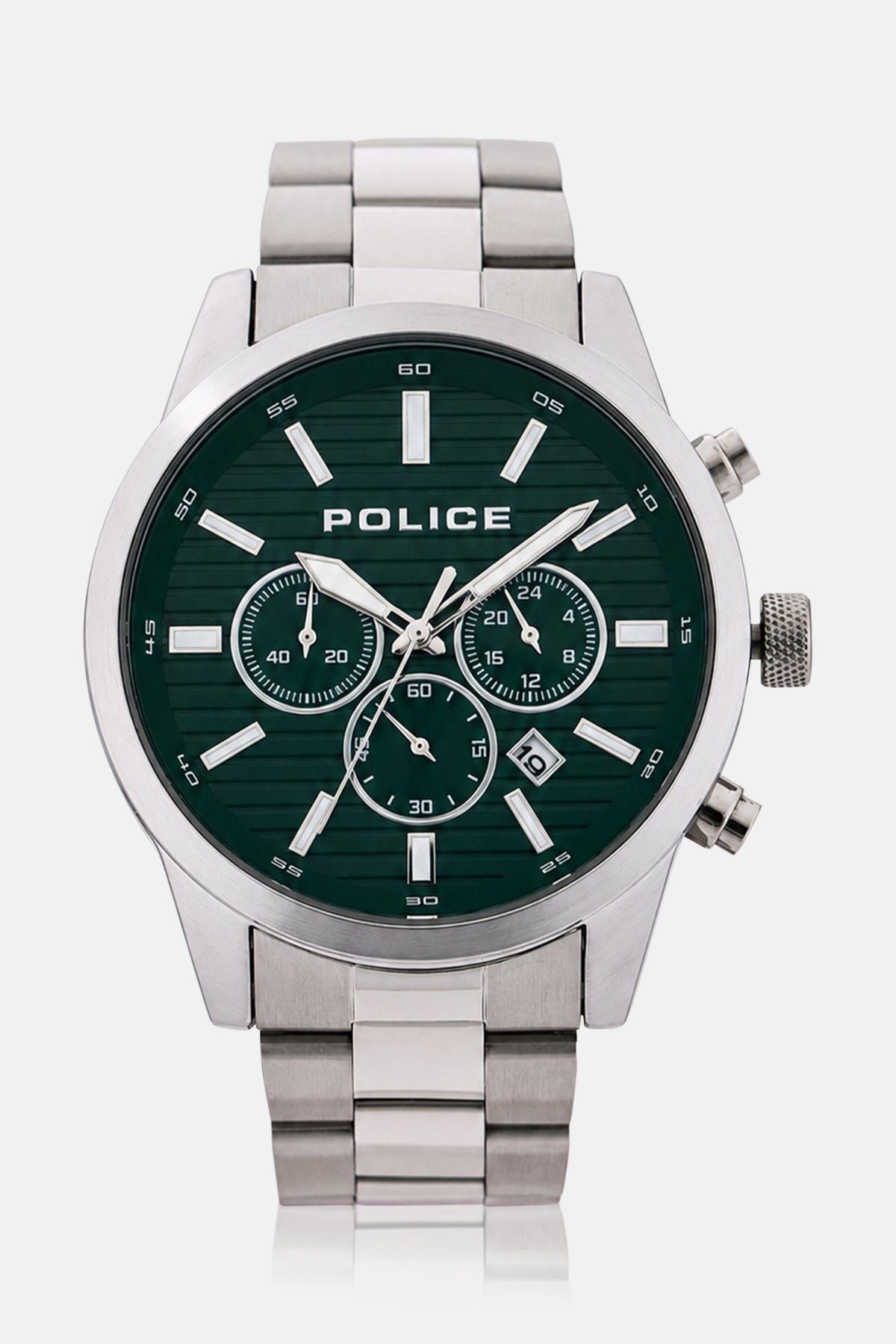 Police Mens Silver Stainless steel Watch-PEWGI2239401