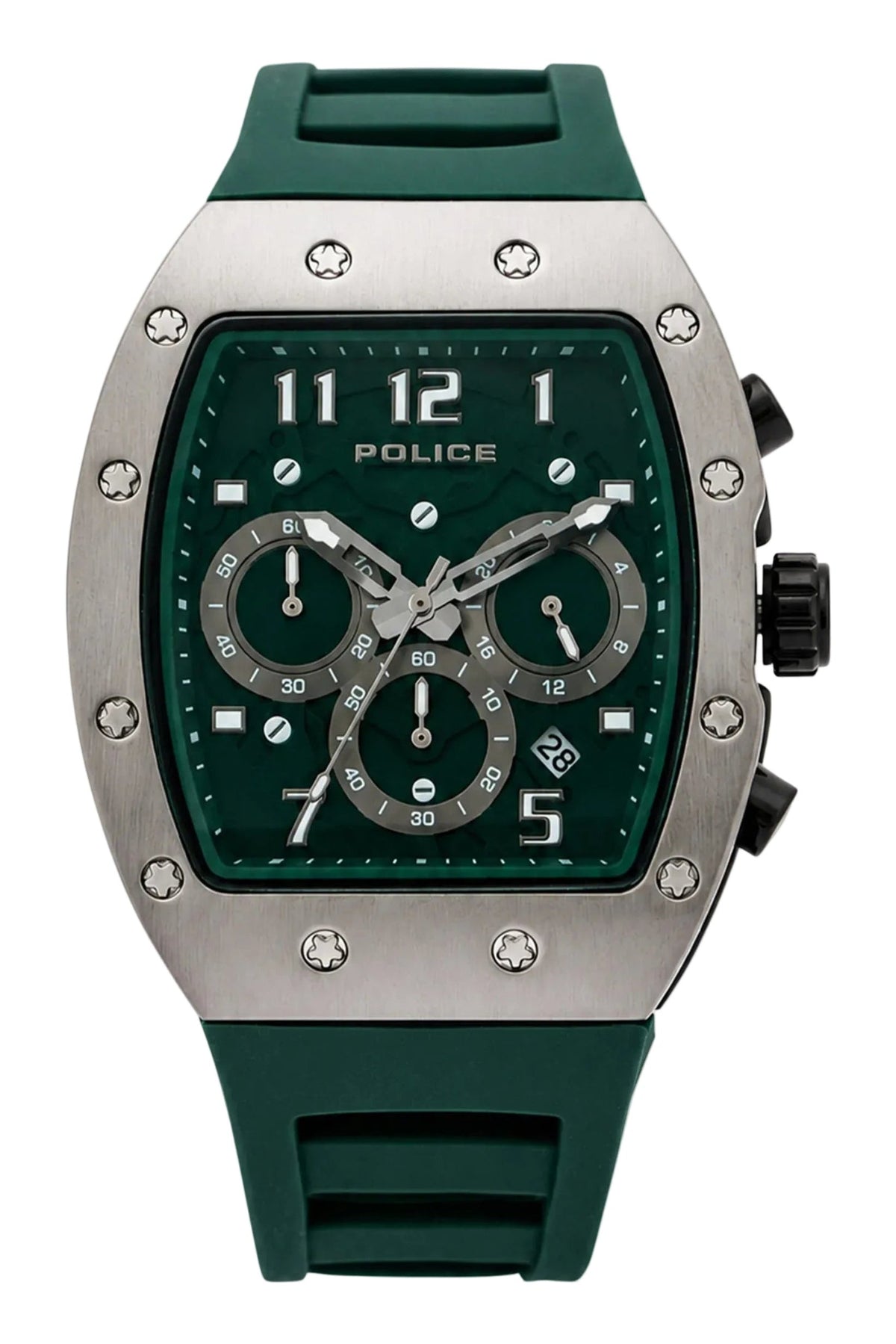 Police Mens Grey Rubber Watch-PEWGQ2240103