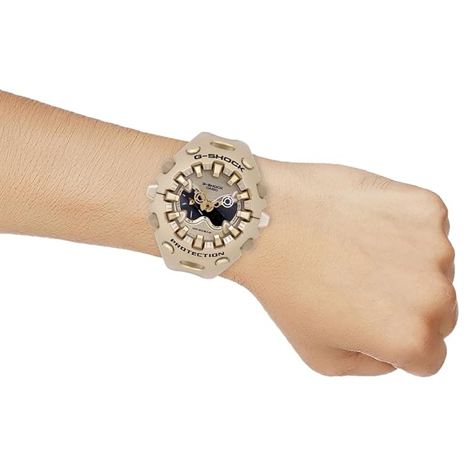 Casio G-Shock - Mens Rubber Strap Gold Analogue & Digital Watch - GA-V01A-9ADR