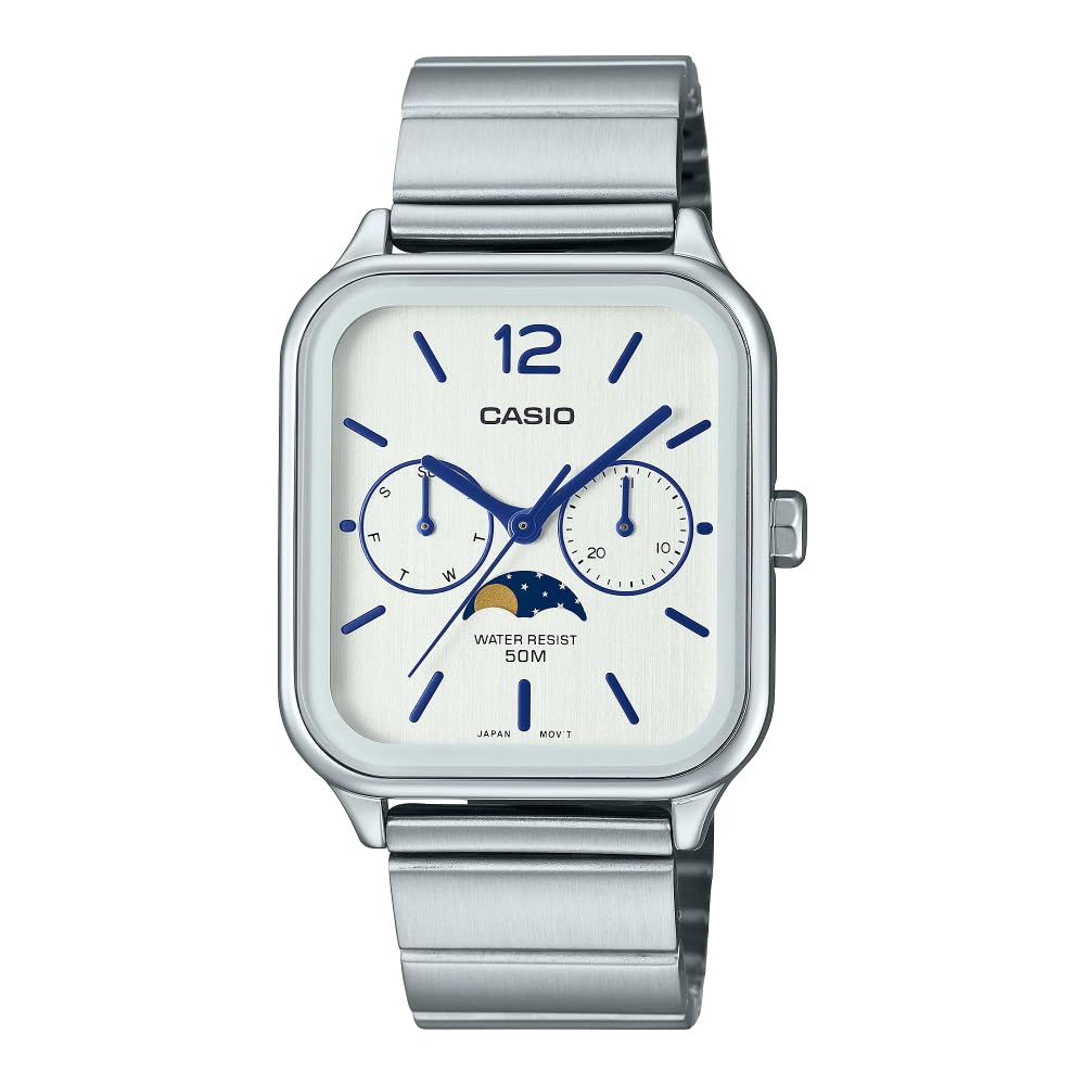 Casio Mens Analogue Metal Strap Watch-MTP-M305