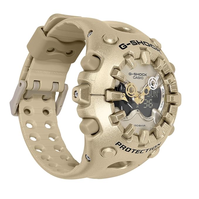 Casio G-Shock - Mens Rubber Strap Gold Analogue & Digital Watch - GA-V01A-9ADR