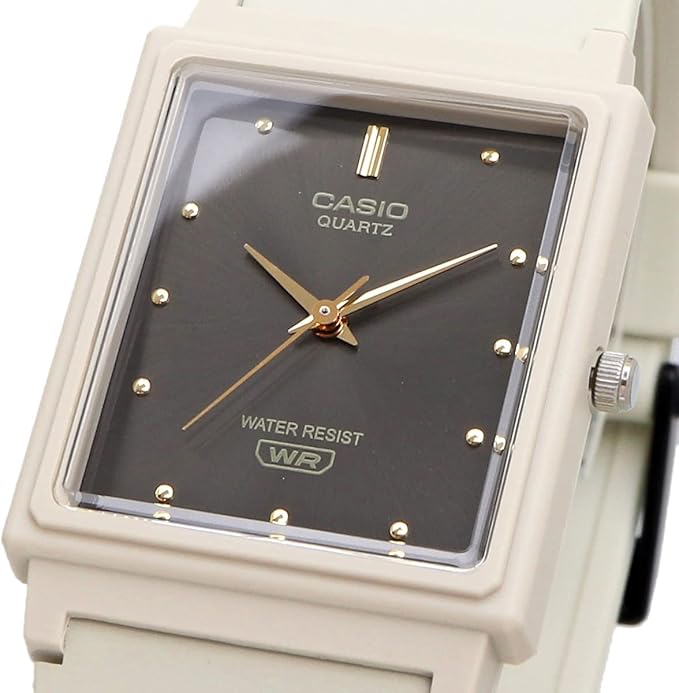 Casio MQ-38UC-8ADF- Matte Slate Grey Analog Watch -Slim Rectangular Resin