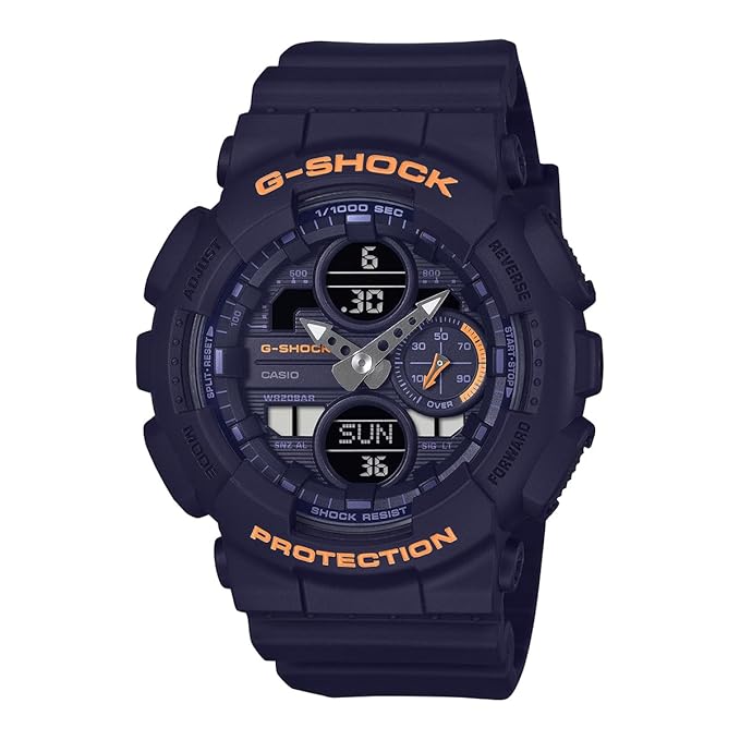 Casio G-Shock - Mens Rubber Strap Black Analogue & Digital Watch - GMA-S140-2A2DR