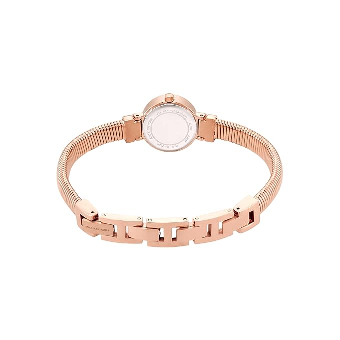 Michael Kors Gramercy Womens Rose Gold Stainless Steel Strap Watch-MK7528