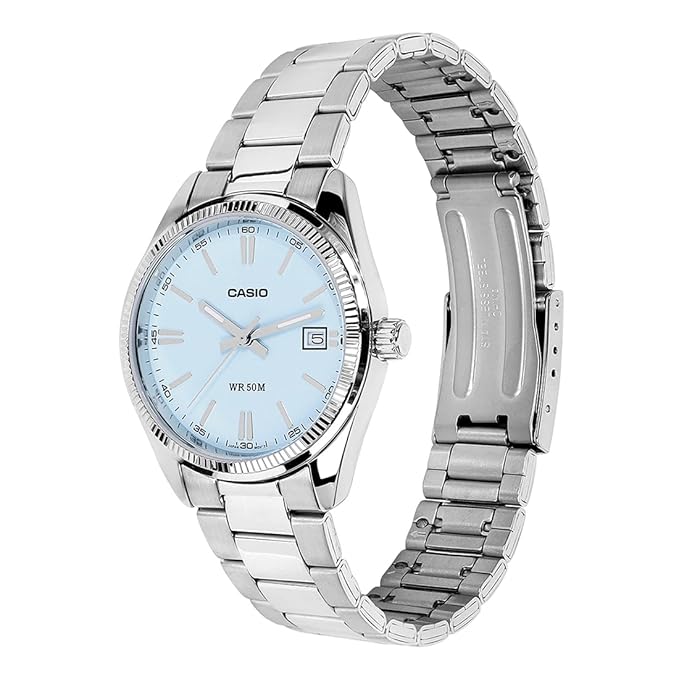 Casio Enticer LTP-1303DD-2AVDF - Tiffany Blue Dial - Stainless Steel-50M WR