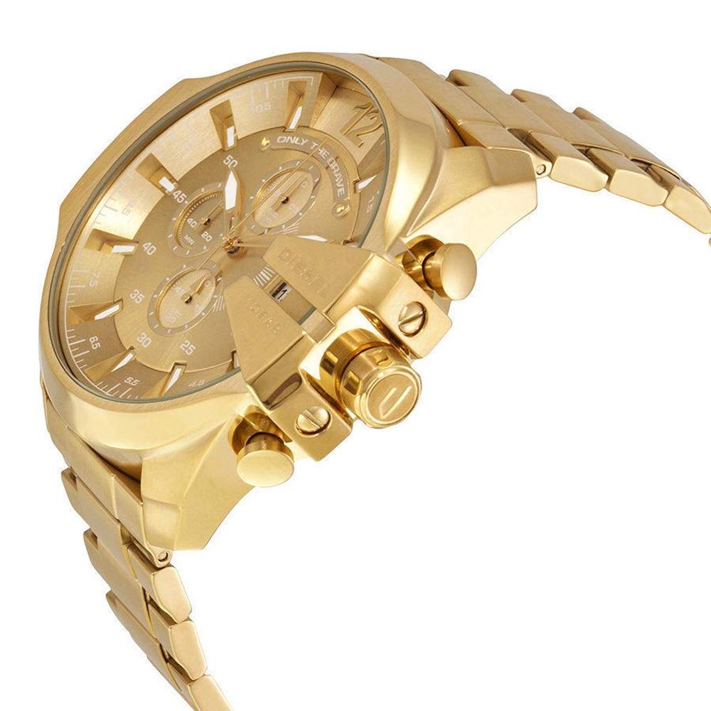 Diesel Mega Chief Gold Stainless Steel Men Watch-DZ4360