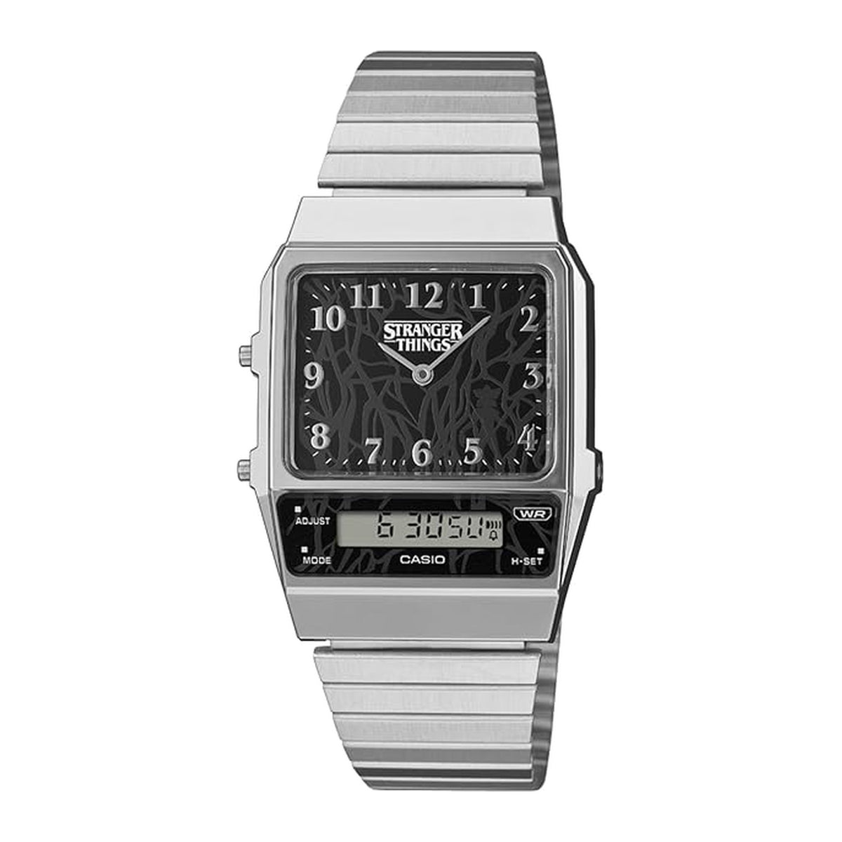 Casio Retro - Mens Metal Strap Silver Digital Watch - AQ-800EST-1ADR