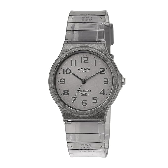 Casio MQ-24S-8BDF Minimalist Translucent Analog Watch - Smoke Grey