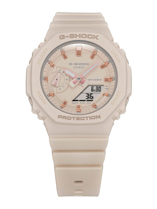 Casio G-Shock - Womens Rubber Strap Pink Analogue & Digital Watch - GMA-P2110-4ADR