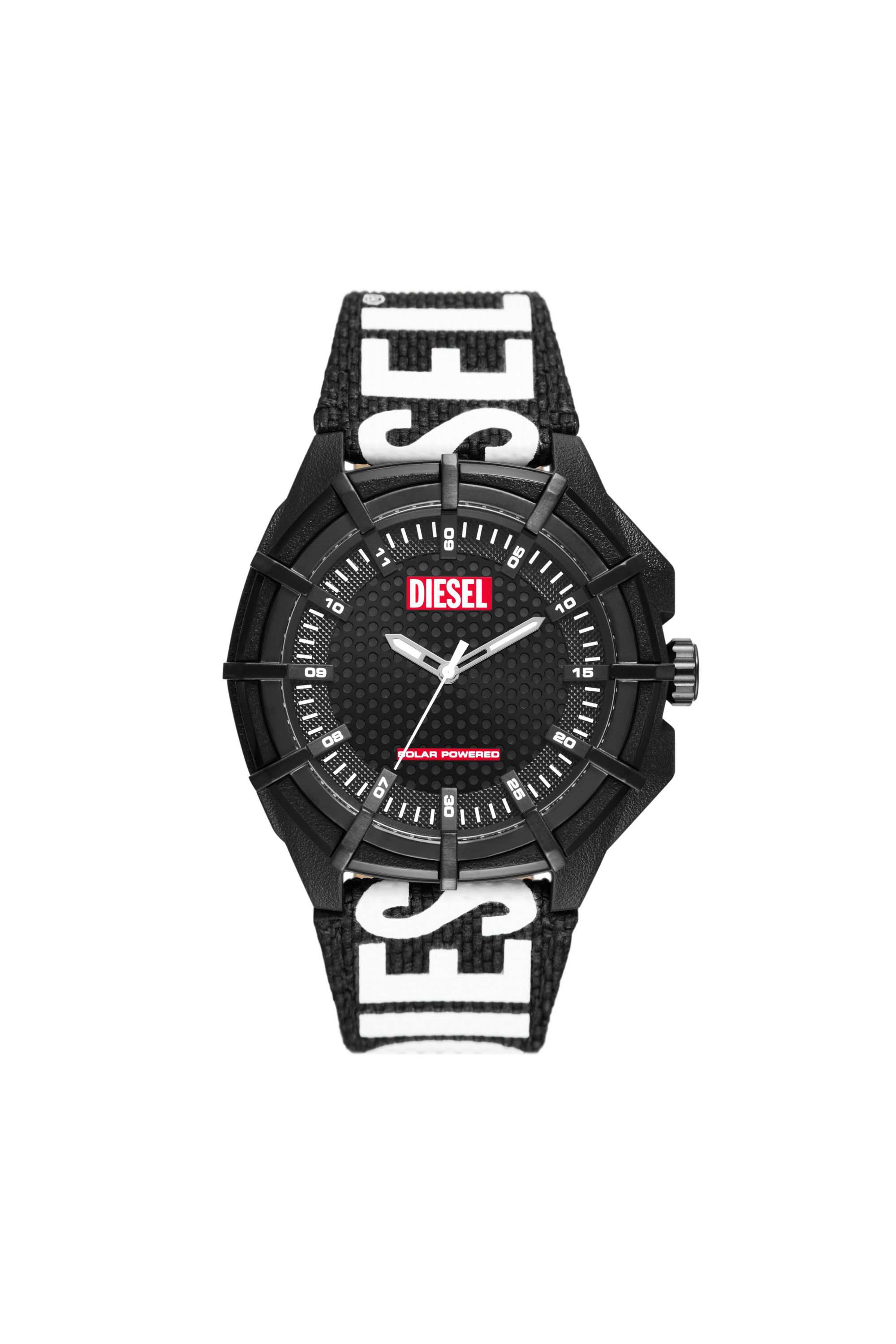 Diesel Framed Mens Black Nylon Watch-DZ4654