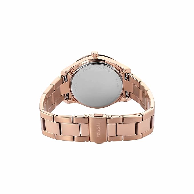 Fossil Stella Womens Rose Gold Stainless Steel Watch - ES5192