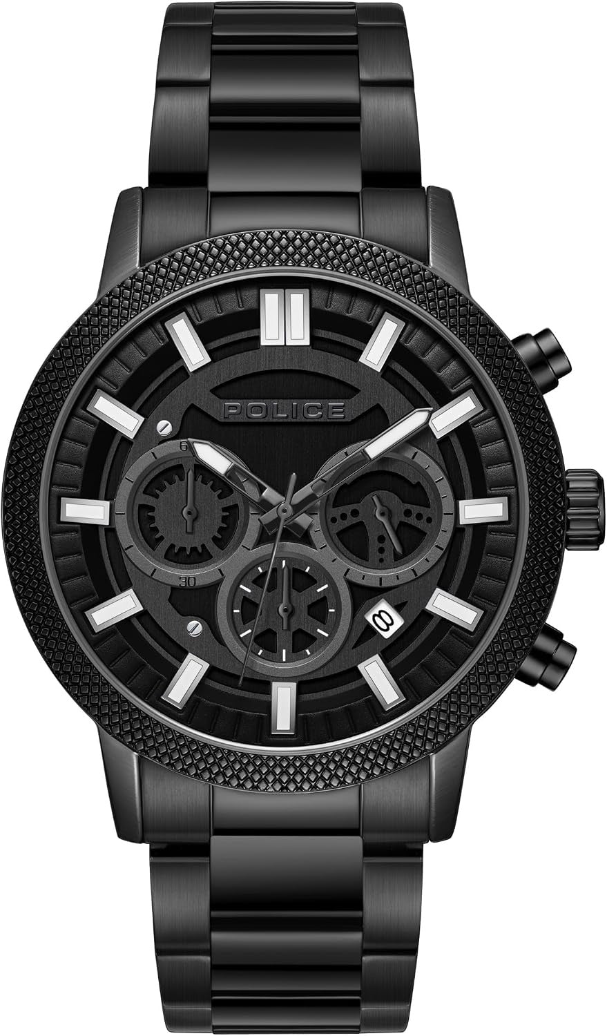 Police Mens Black Stainless steel Watch-PEWGI2240405
