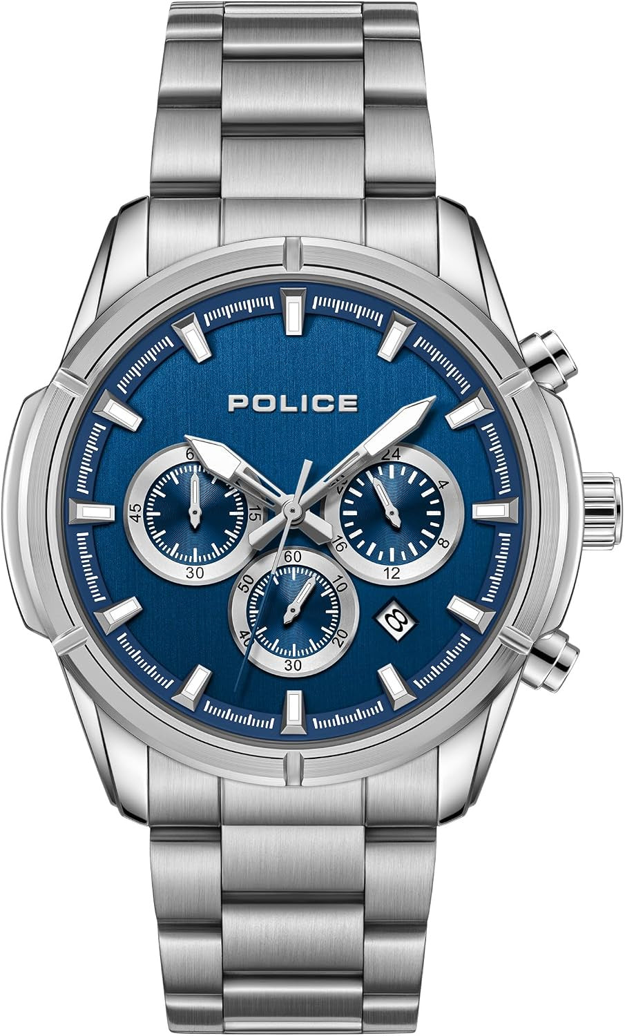 Police Mens Silver Stainless steel Watch-PEWGI2241501