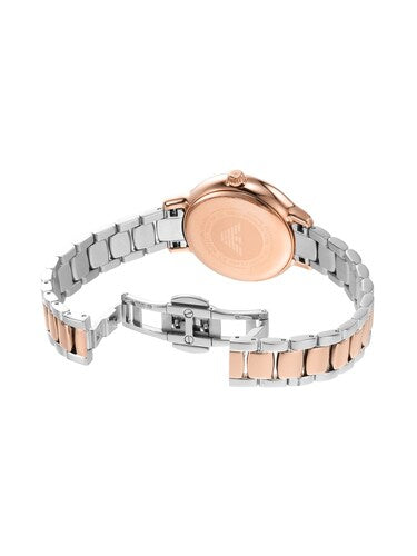 Armani Womens Rose Gold Stainless Steel Watch-AR11499
