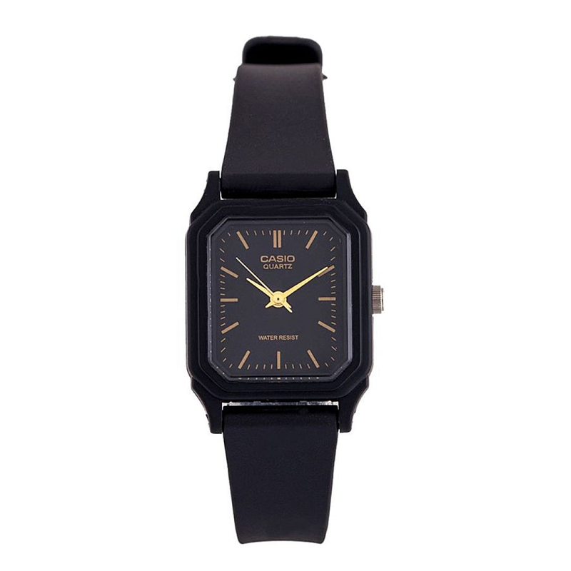 Casio LQ-142-1EDF Black Rubber Strap Watch for Women