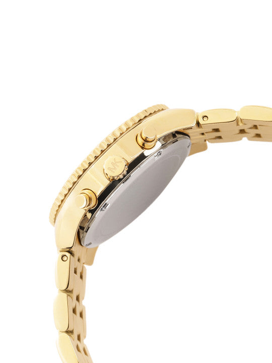 Michael Kors Ritz Womens Gold Stainless Steel Strap Watch-MK7530