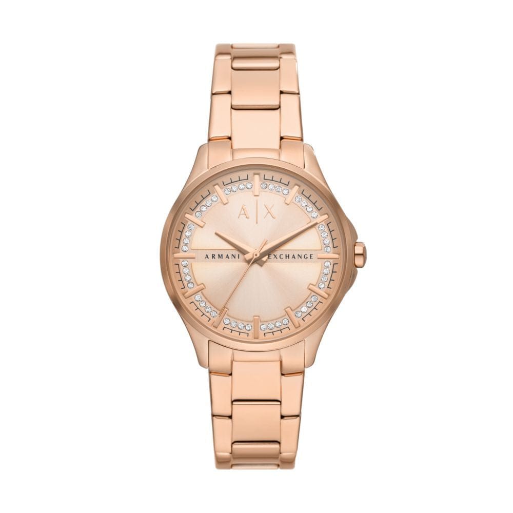 Armani Exchange Womens Rose Gold Stainless Steel Watch AX5264 Broadwayjewellers .za