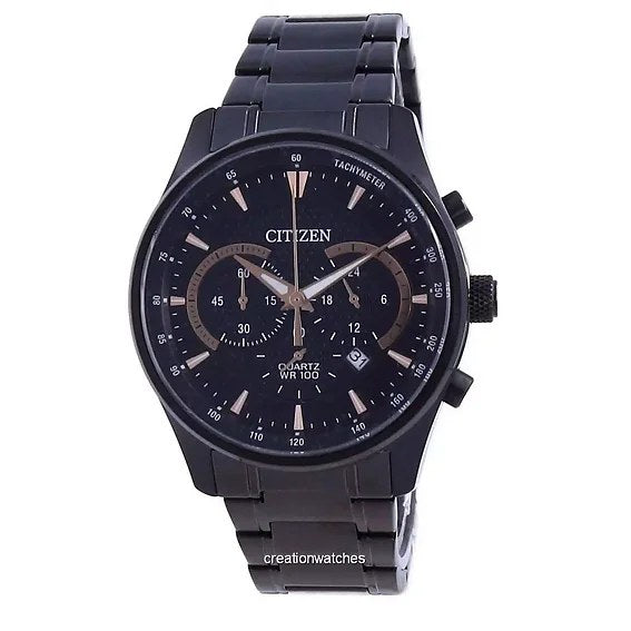 Citizen Chronograph Mens Black Stainless steel Watch-AN8195-58E