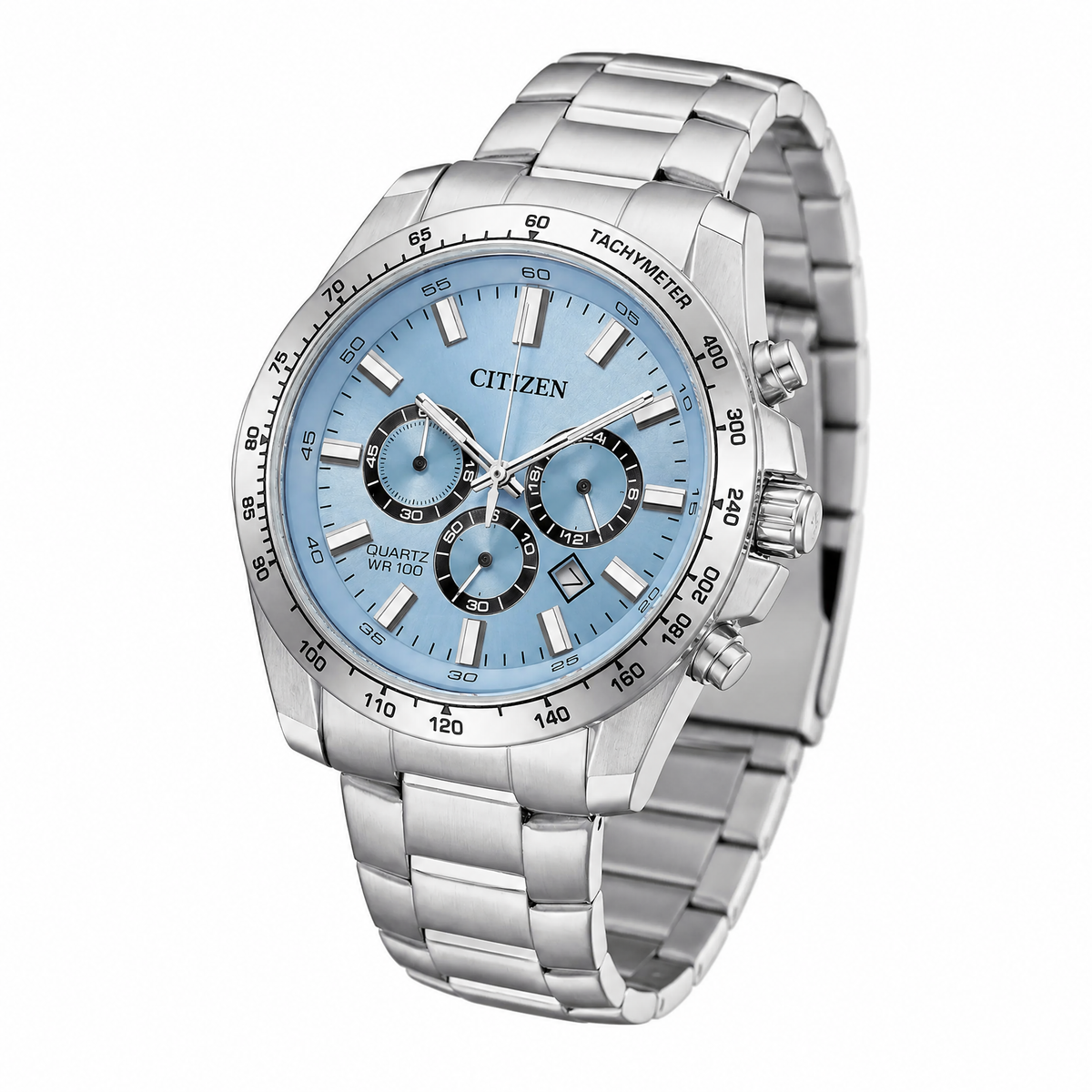 Citizen - Men Silver Stainless Steel Strap Watch - AN8230-59L