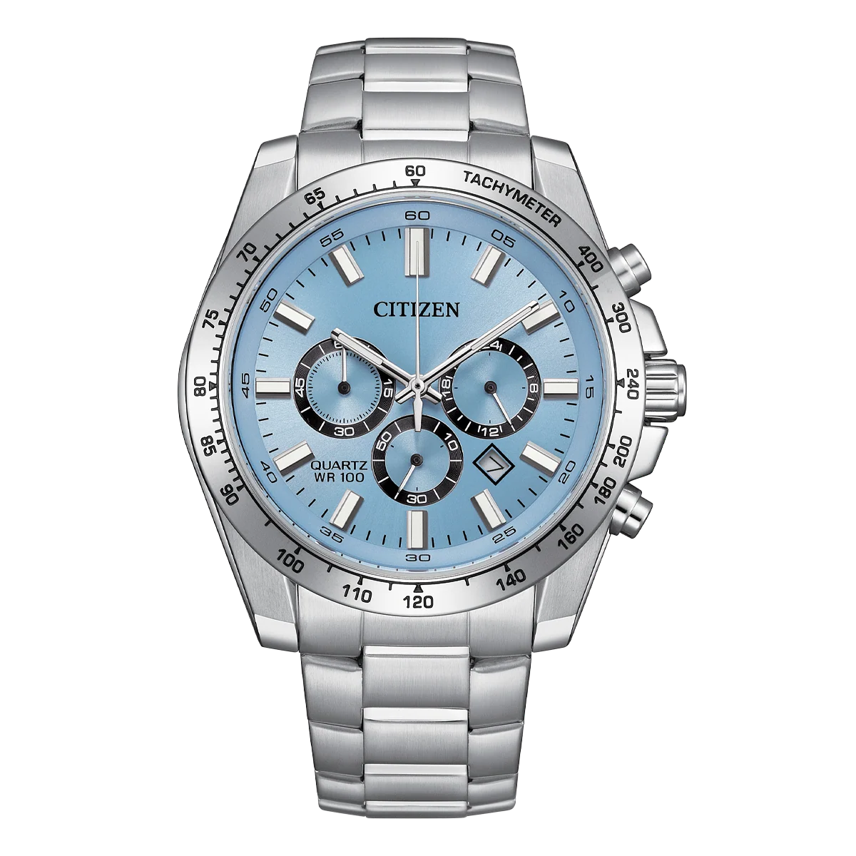 Citizen - Men Silver Stainless Steel Strap Watch - AN8230-59L