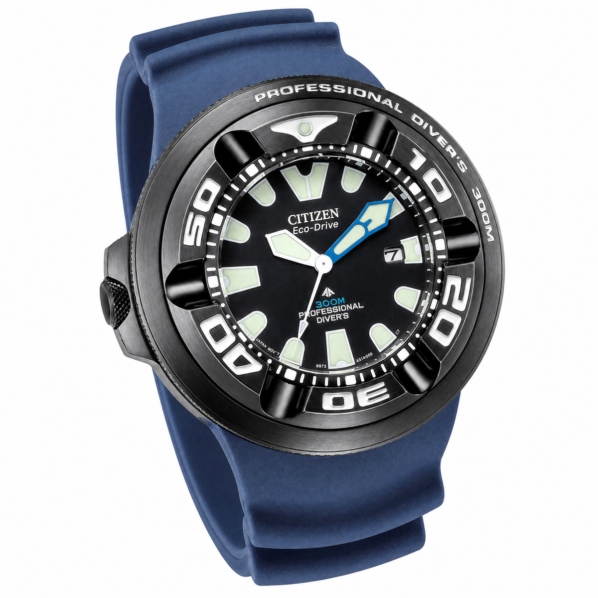 Citizen - Men Blue Rubber Strap Watch - BJ8055-04E