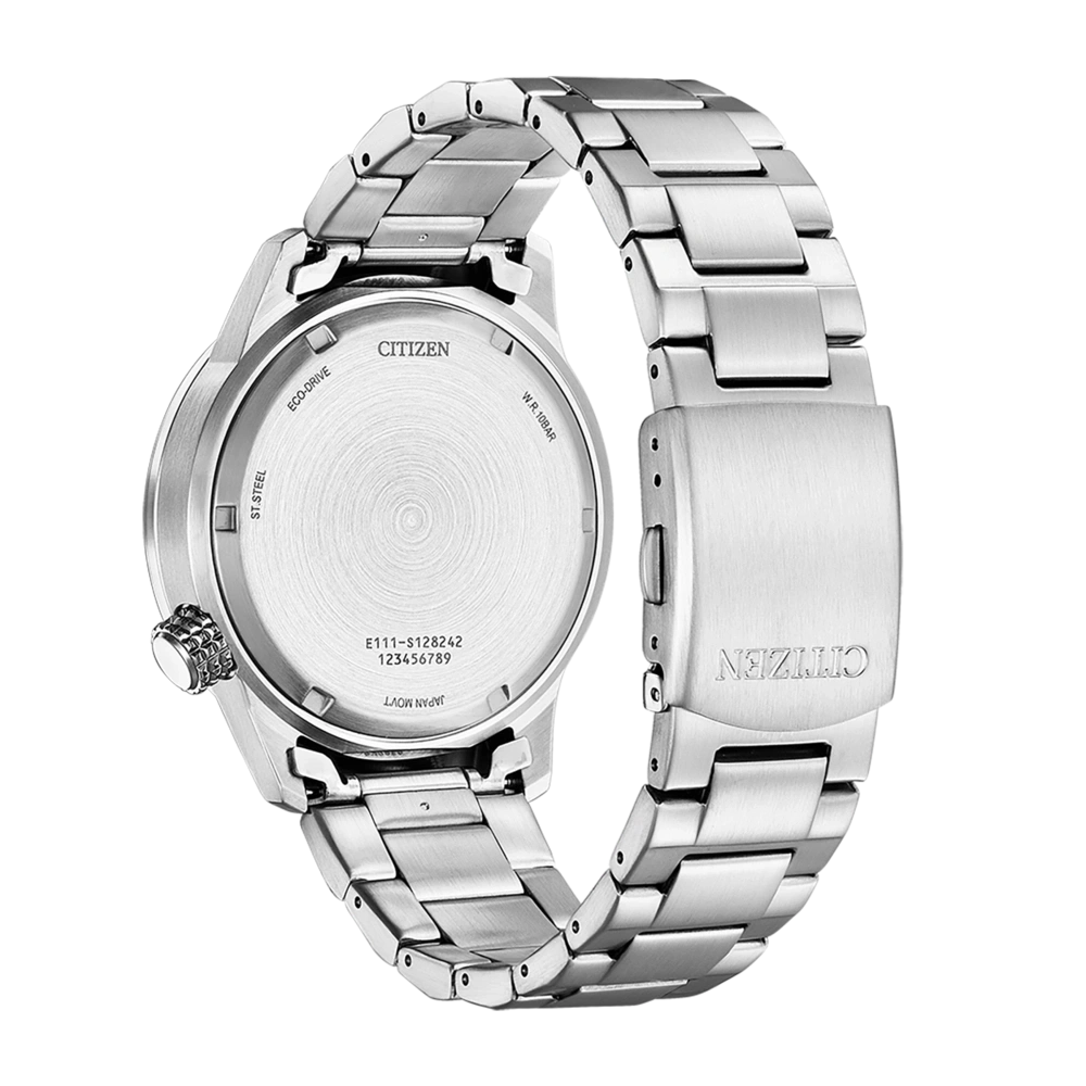 Citizen Eco-Drive Mens Silver Stainless steel Watch-BM7550-87E