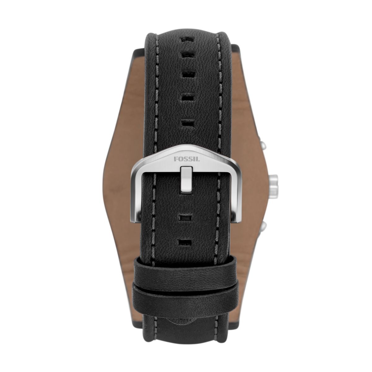 Fossil Coachman Black Leather Men Watch-CH2564