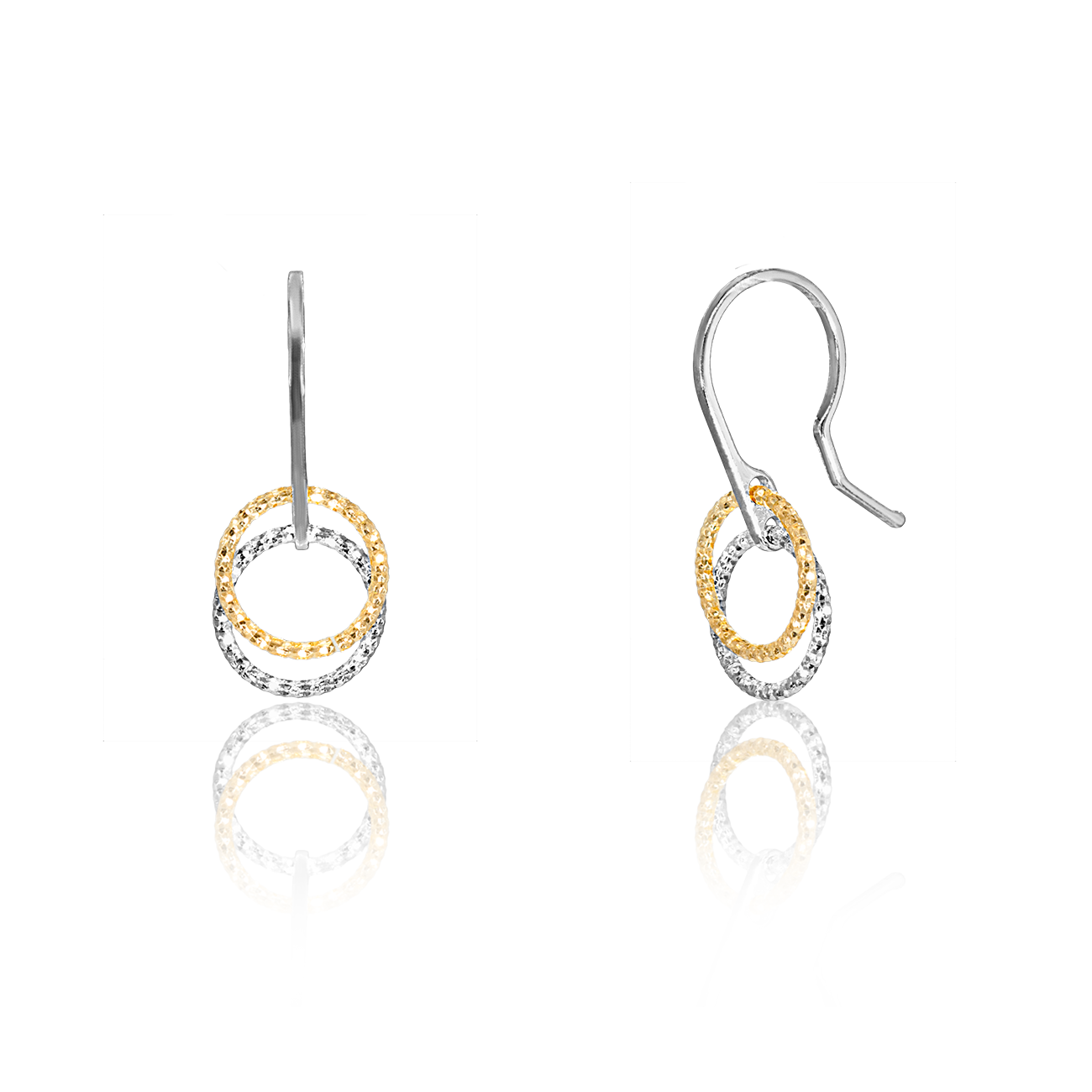 Cici Collection - Doppio Anilli Earrings
