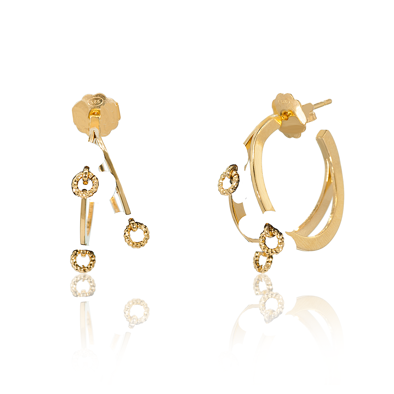 Cici Collection - Fiore Hoops Earrings