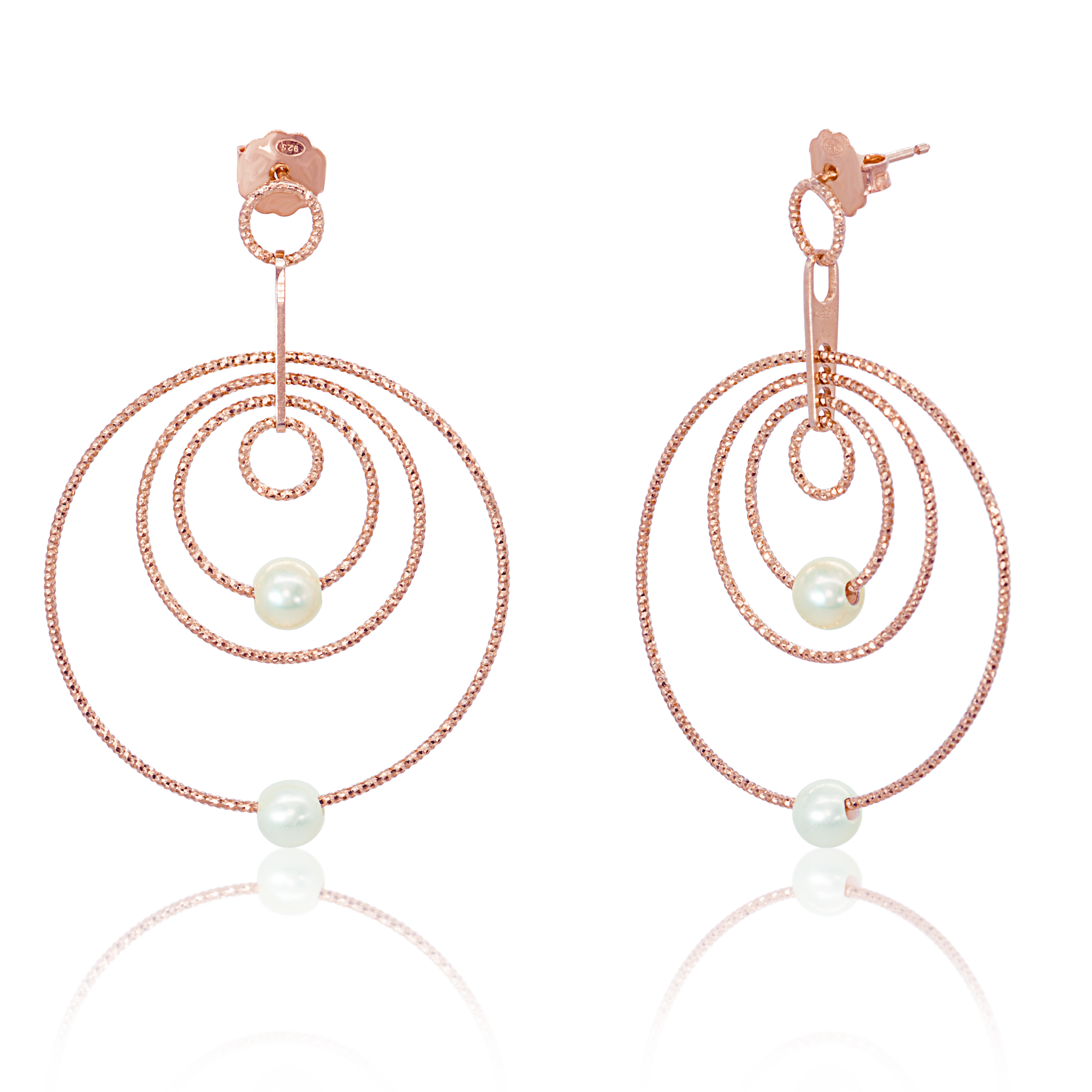 Cici Collection - Firenze Con Perla Earrings