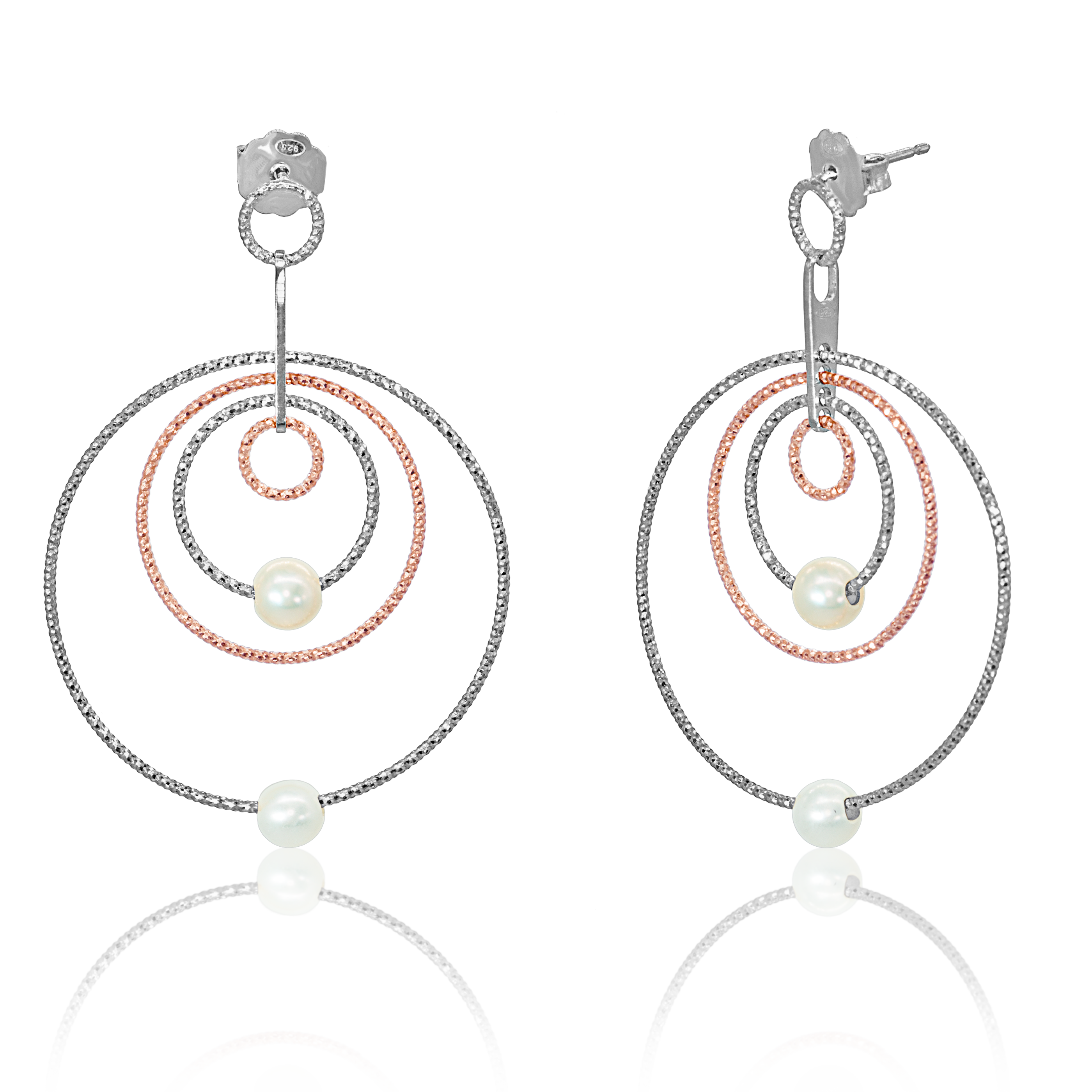 Cici Collection - Firenze Con Perla Earrings