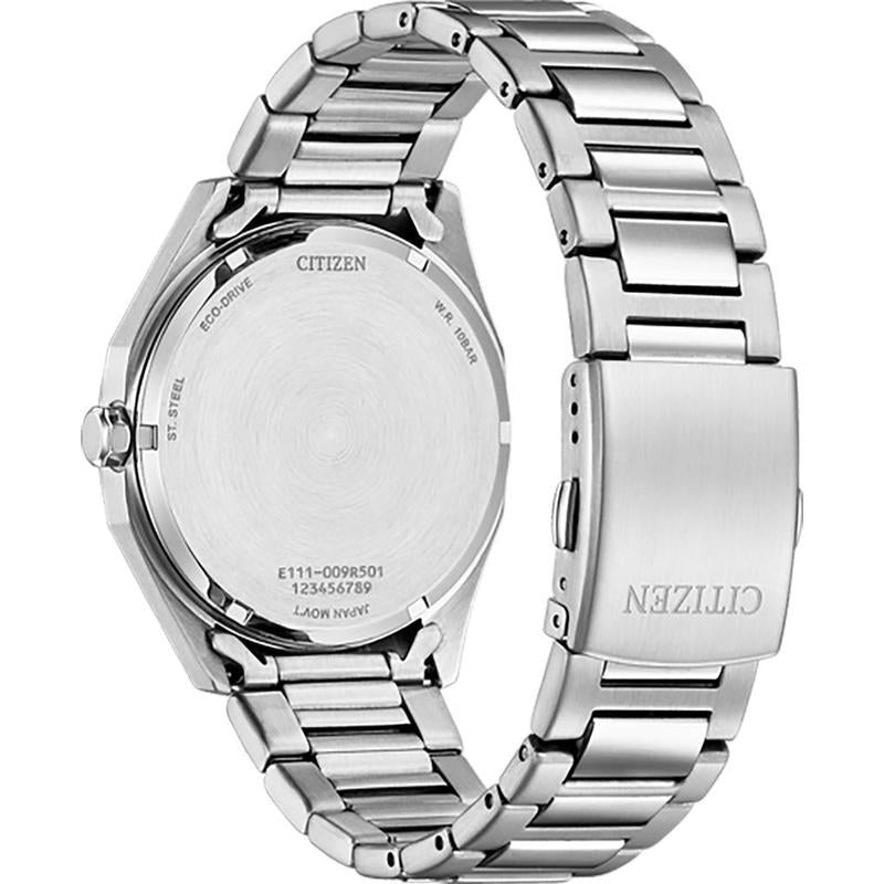 Citizen - Men's Eco-Drive Dress Watch with Orange Dial, Stainless Steel Bm7630-80