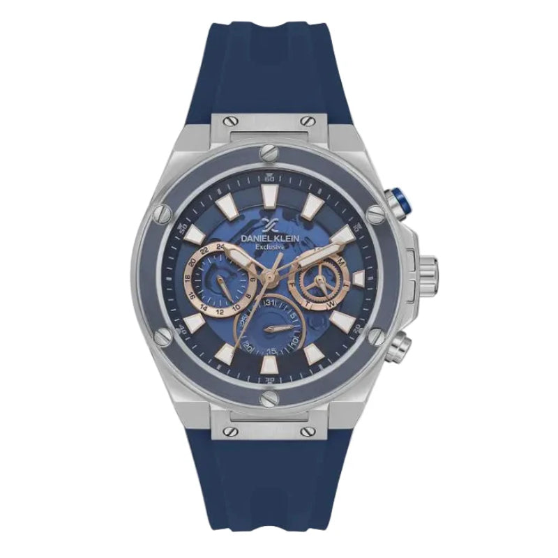Daniel Klein Mens Rubber Strap Watch - DK113889