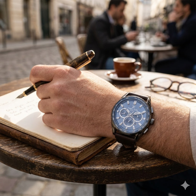 Daniel Klein Mens Leather Strap Watch - DK113902
