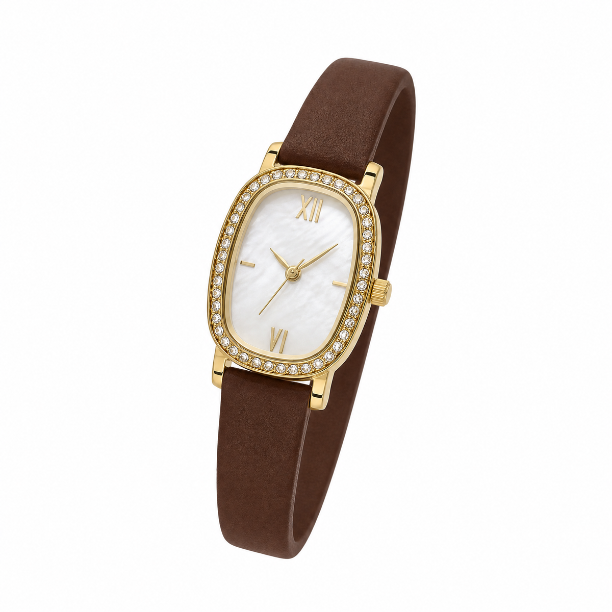 Daniel Klein Leather Womens Watch-DK113943
